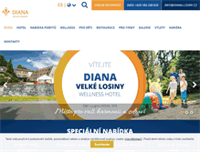 Tablet Screenshot of diana-losiny.cz